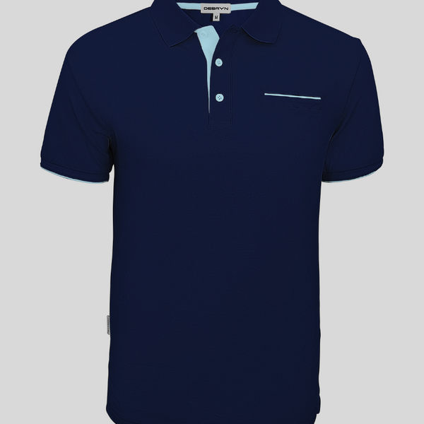 Shirt Navy Debayn ROW – Polo Menton